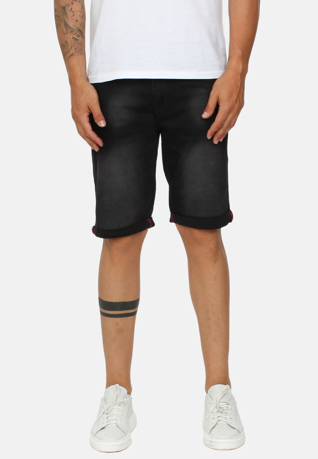 Bermuda di jeans nero
