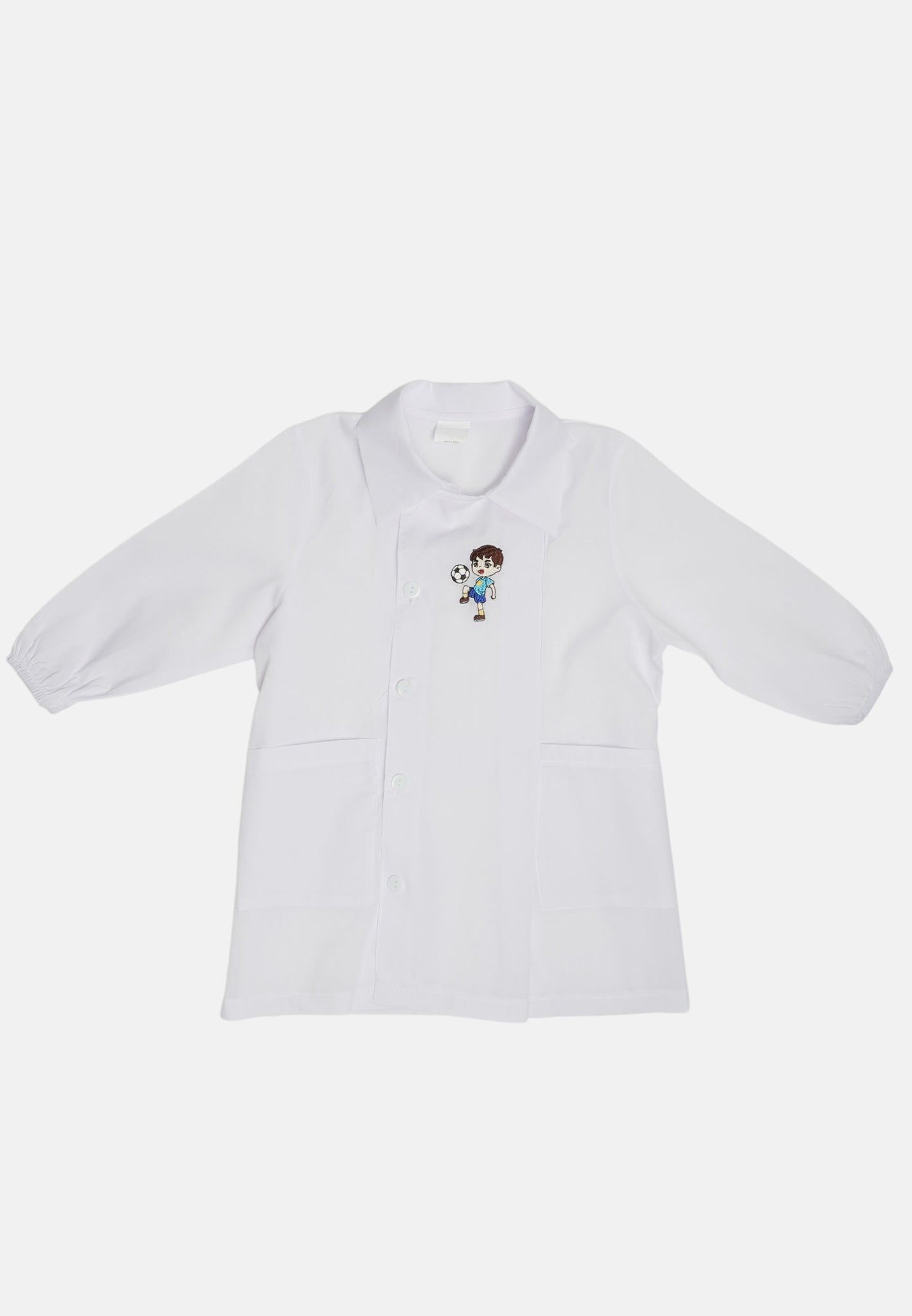 Tablier de footballeur blanc Du 2 ans au 7 ans