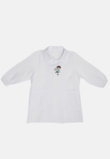 Tablier de footballeur blanc Du 2 ans au 7 ans