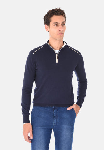Dolcevita con mezza zip