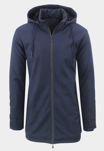 Parka con pelliccia interna in tessuto tecnico