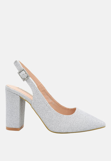 Escarpins à bride arrière pailletée√®