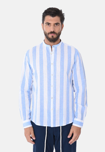 Chemise à larges rayures