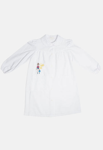 Grembiule bianco elementari fashion girl da 6 anni a 15 anni