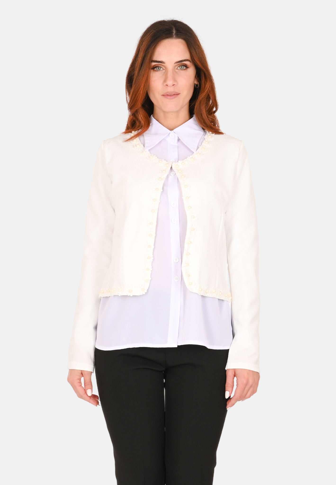 Cardigan avec marguerites
