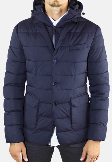 Veste avec bavette et capuche amovible