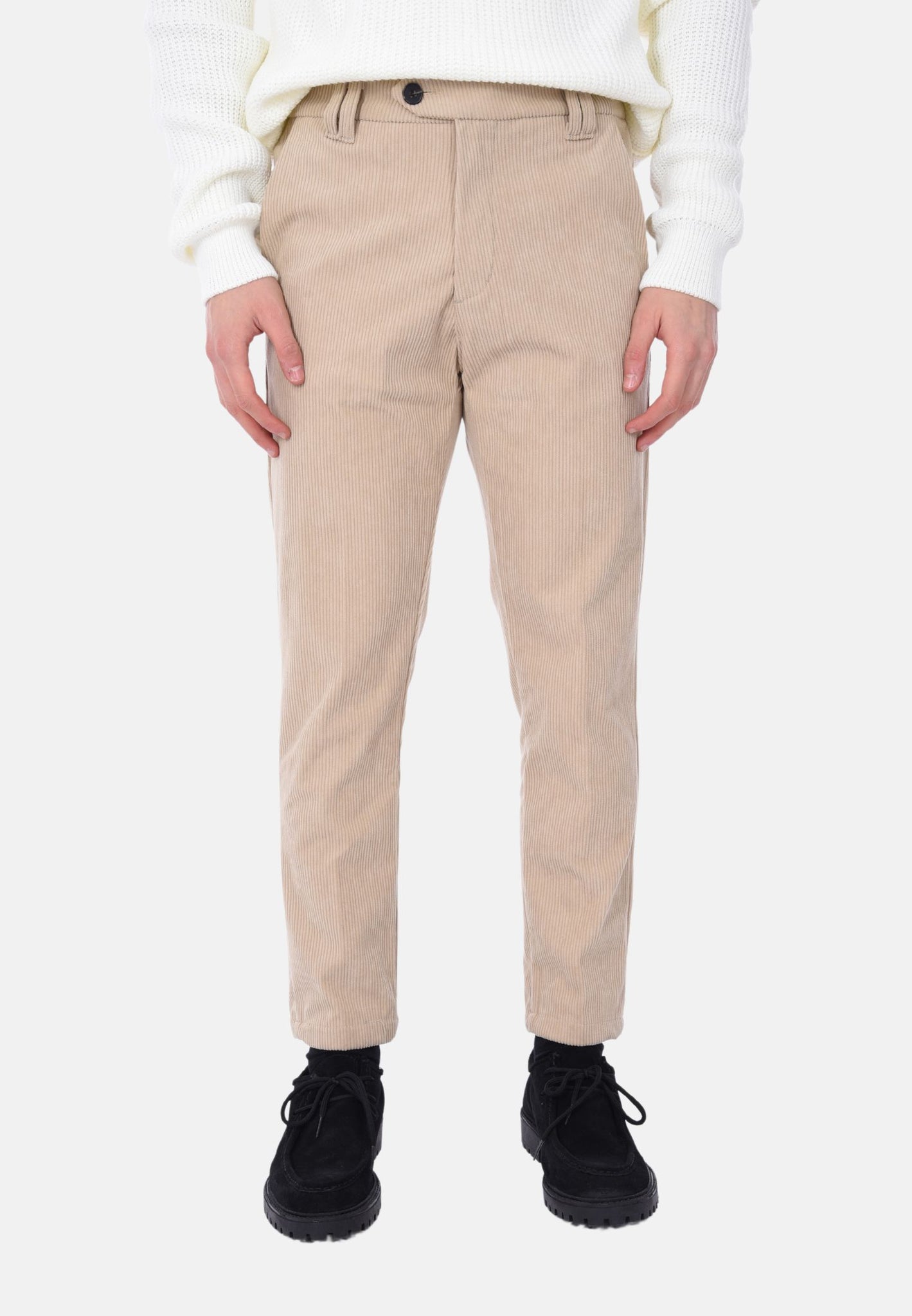 Pantalone in velluto regular fit