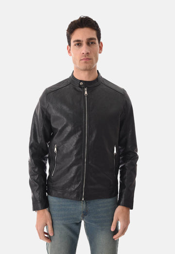 Giacca biker siml pelle