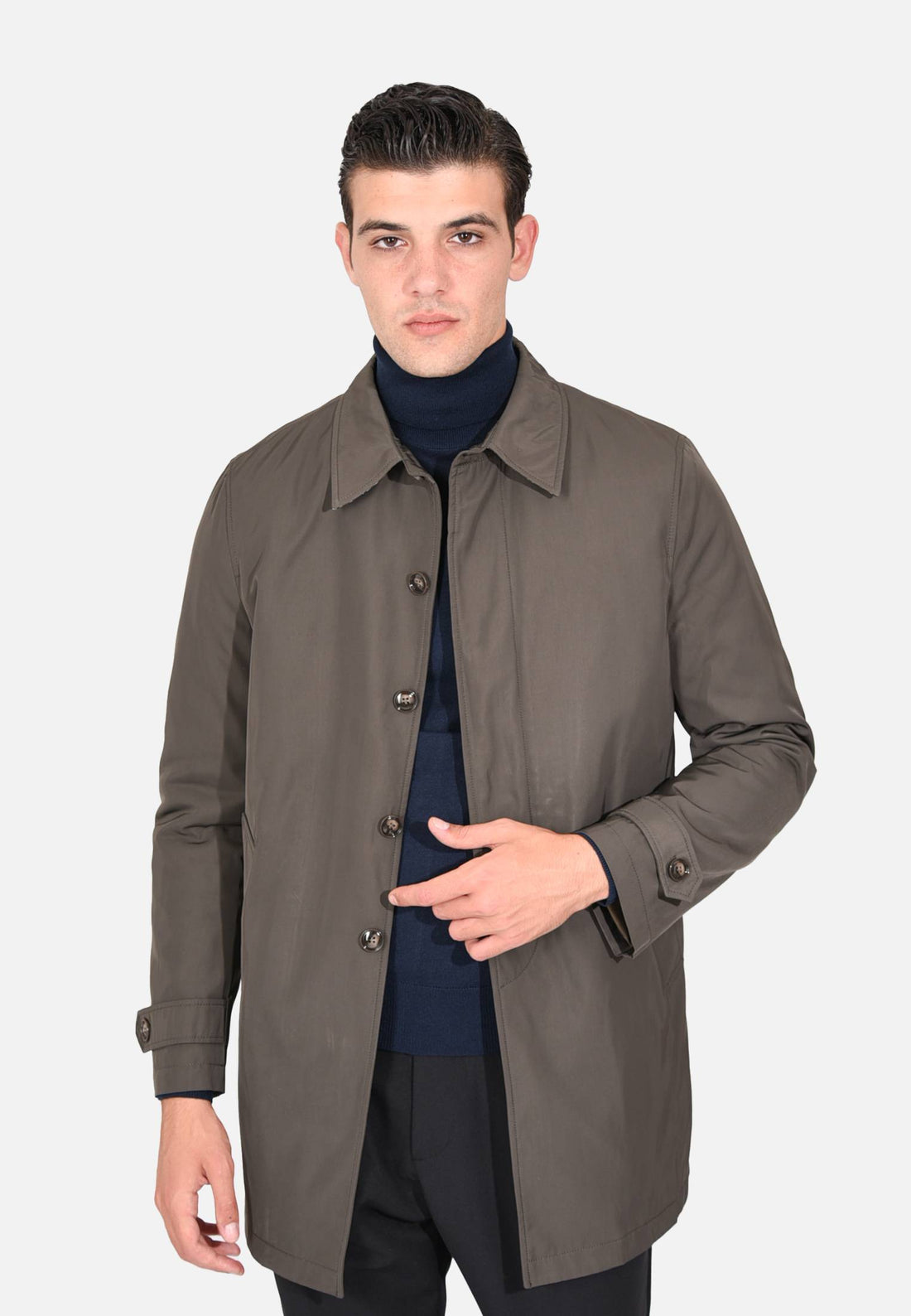 Trench con fodera trapuntata rimovibile