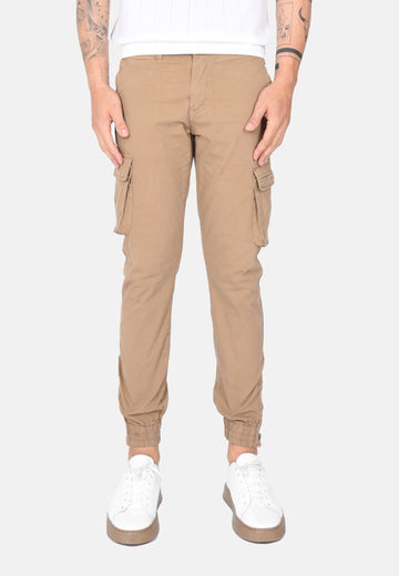 Pantalon cargo avec élastique