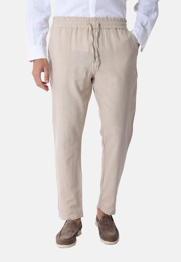 Pantalone in lino e cotone