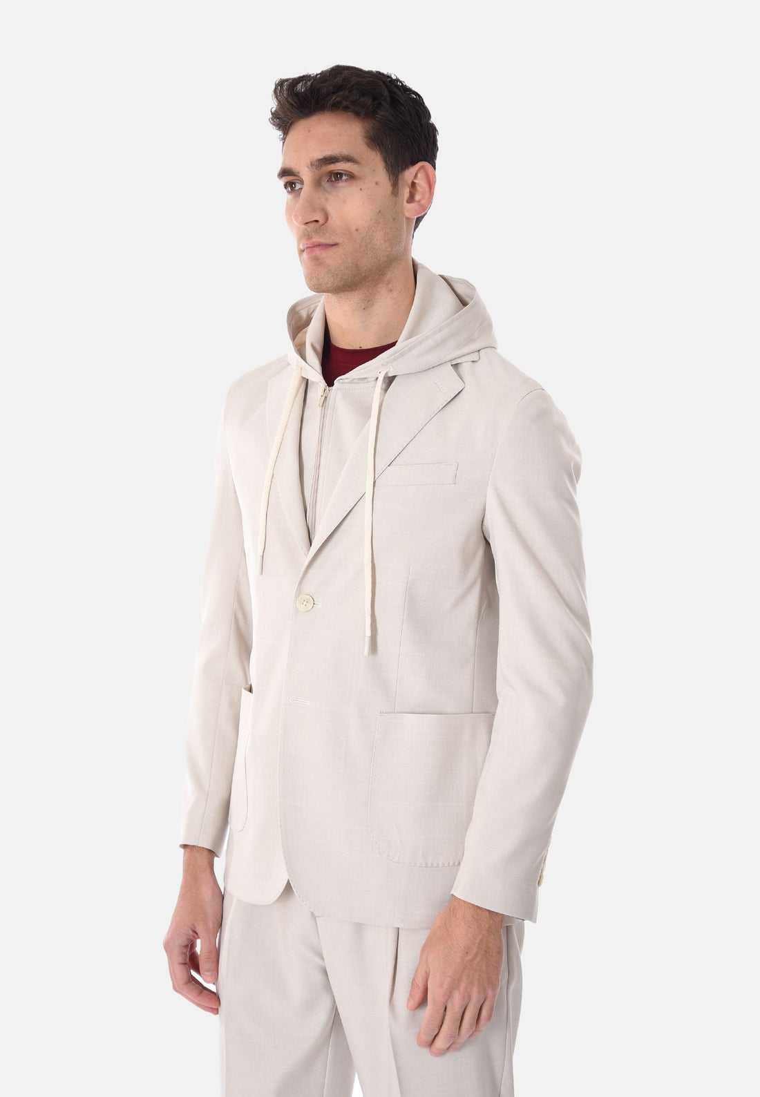 Giacca cappuccio e panciotto rimovibile