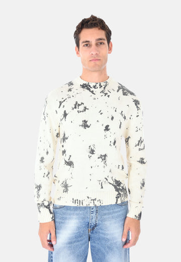 Maglione girocollo tie dye