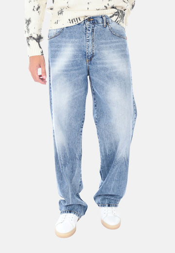 Jeans baggy gamba ampia
