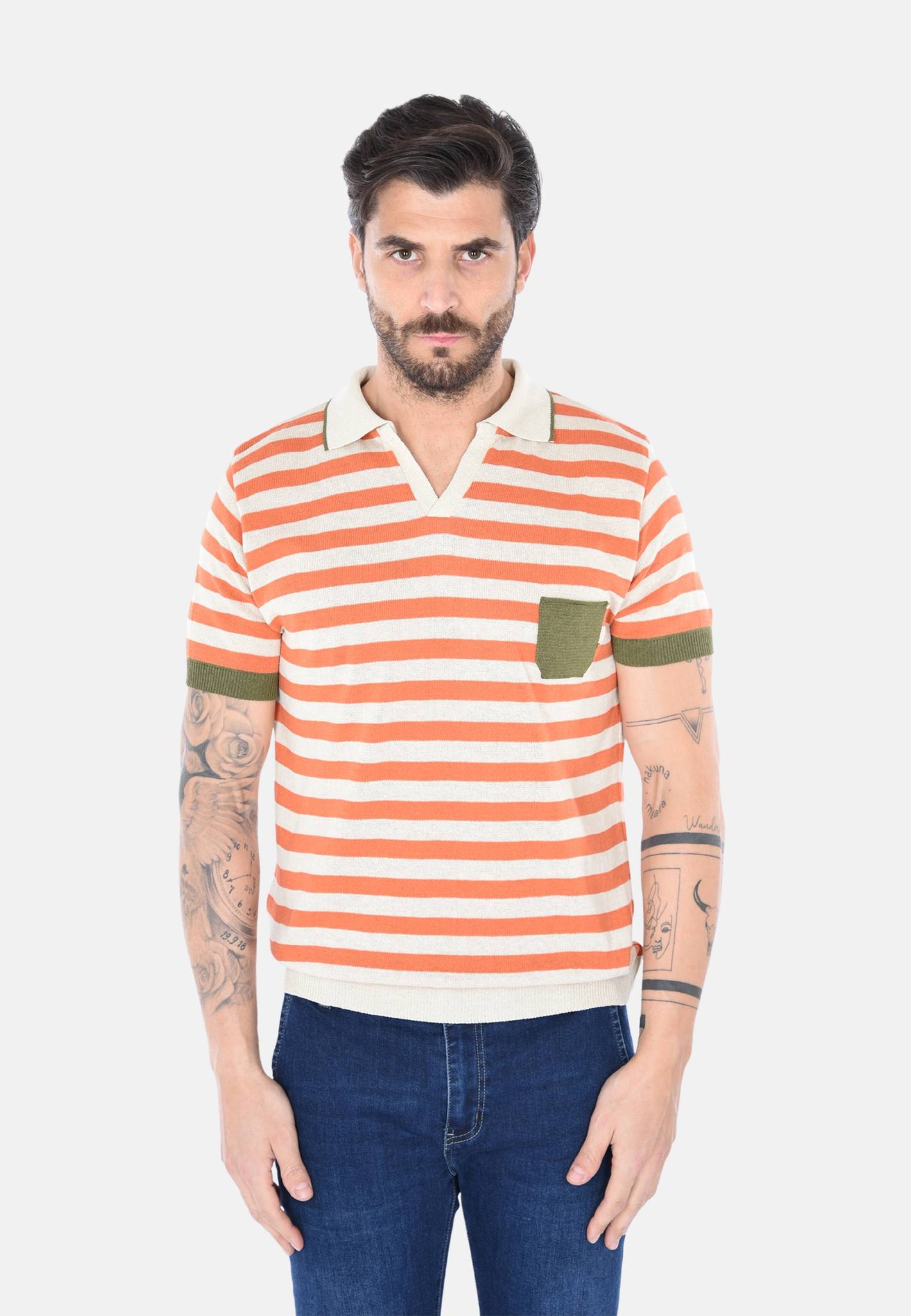 Polo rayé