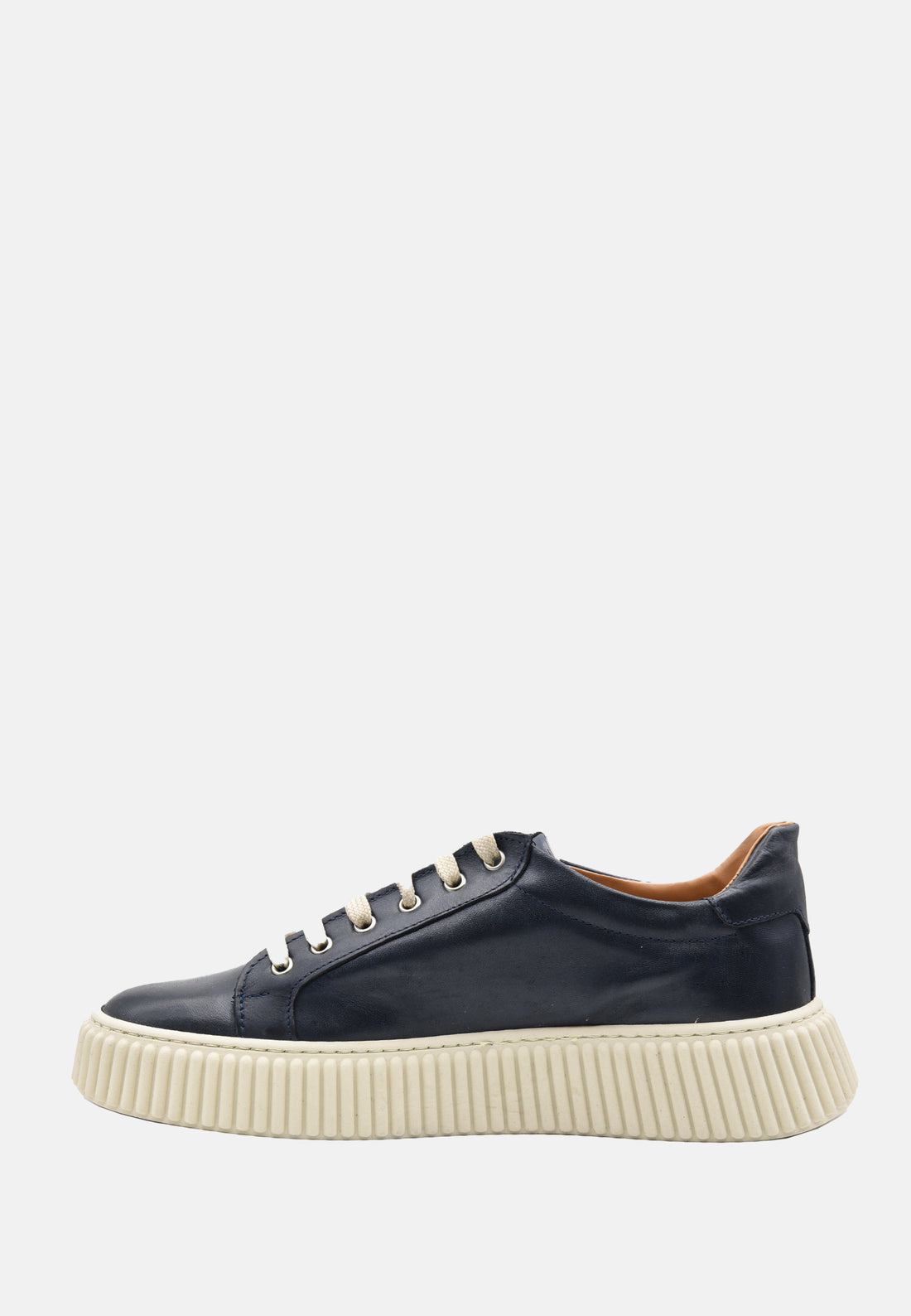 Sneakers in pelle con platform