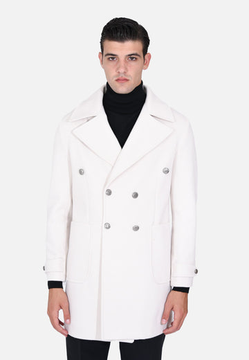 Manteau à double boutonnage