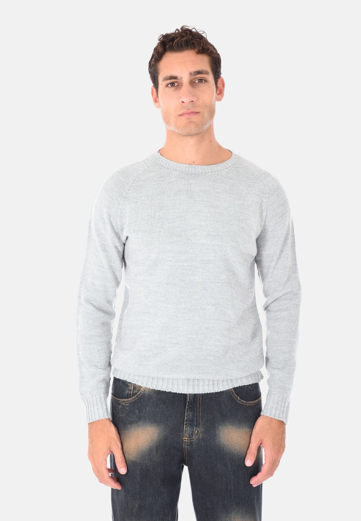Pullover girocollo rasato