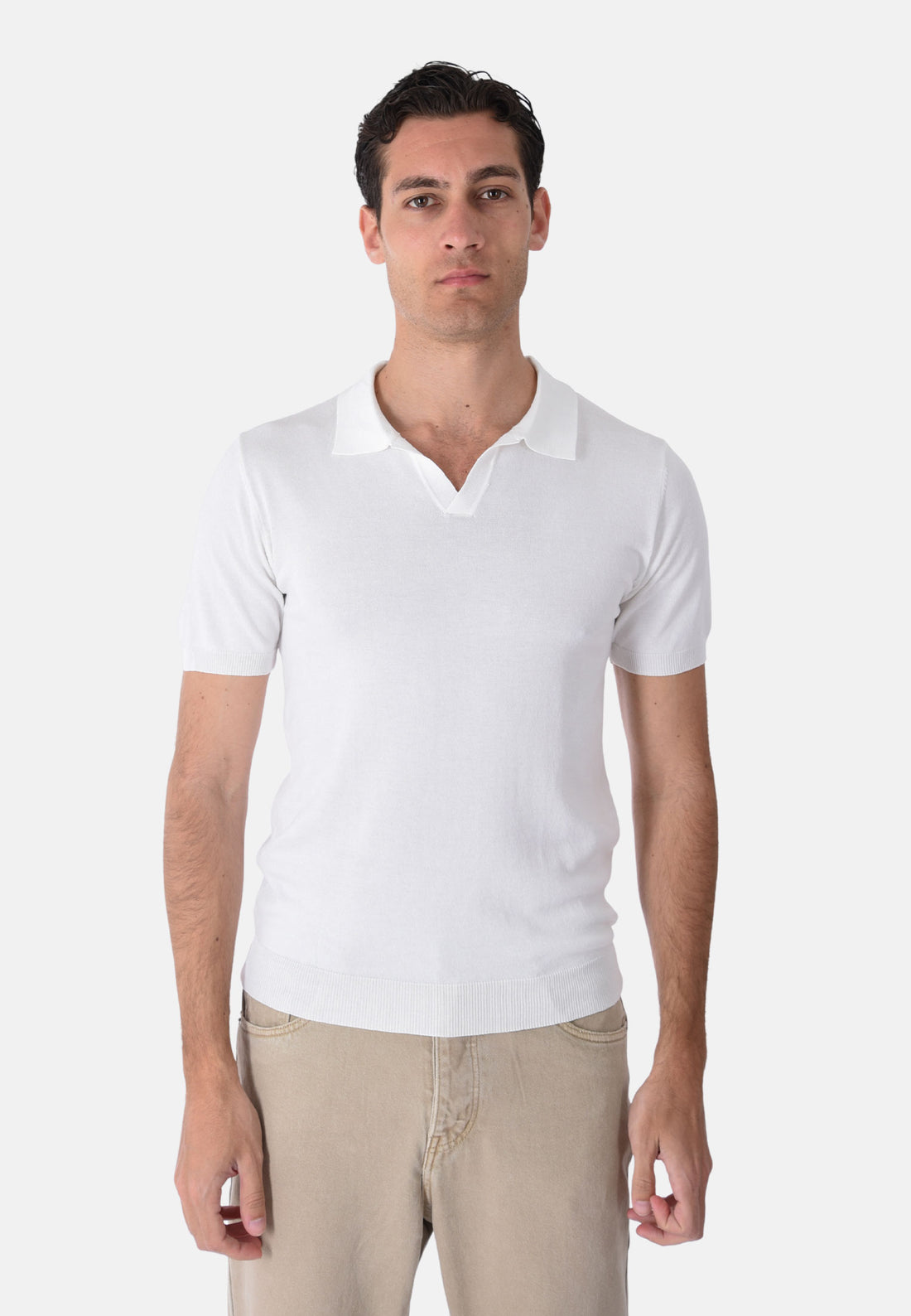 Polo in filo slim fit