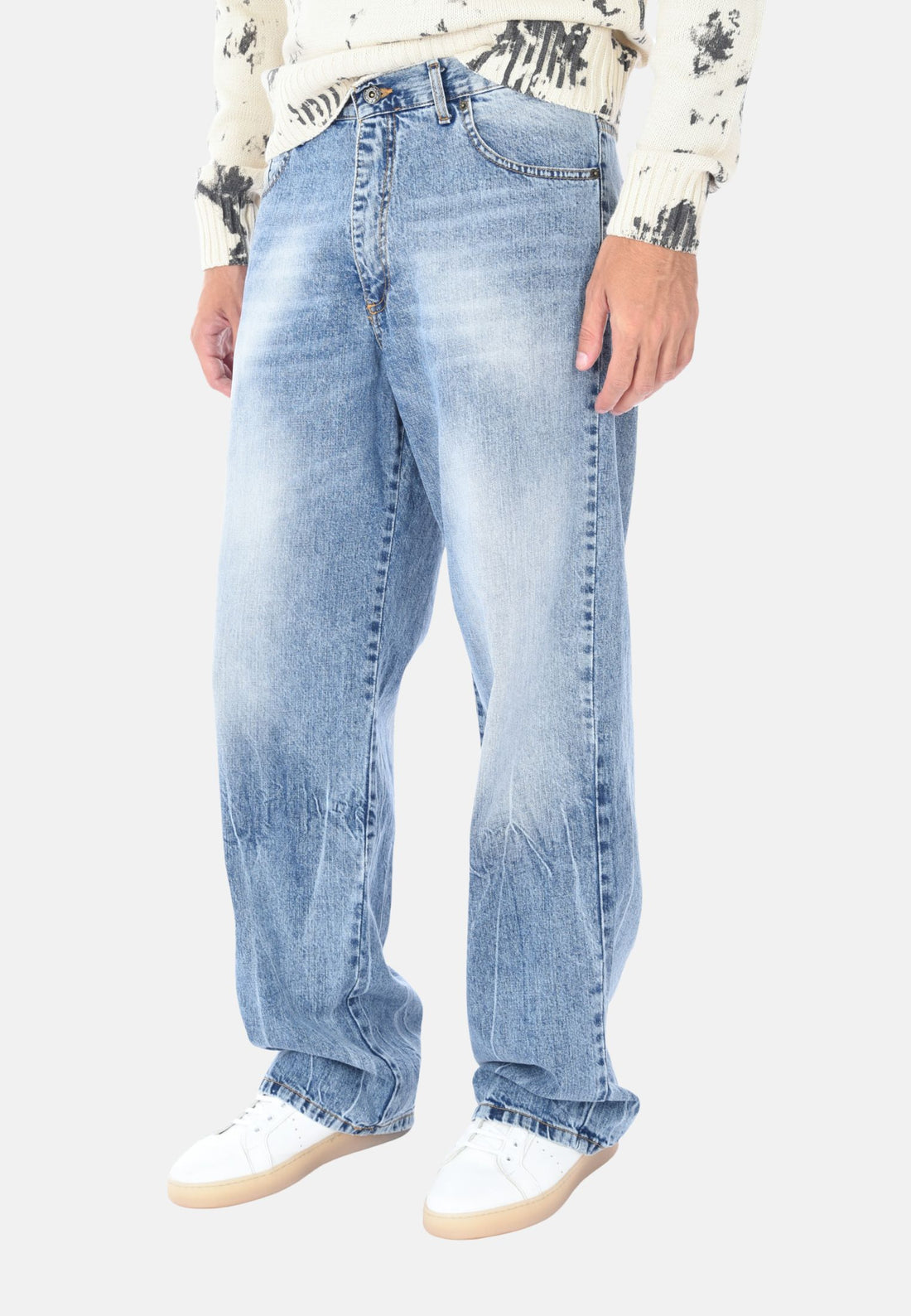 Jeans baggy gamba ampia