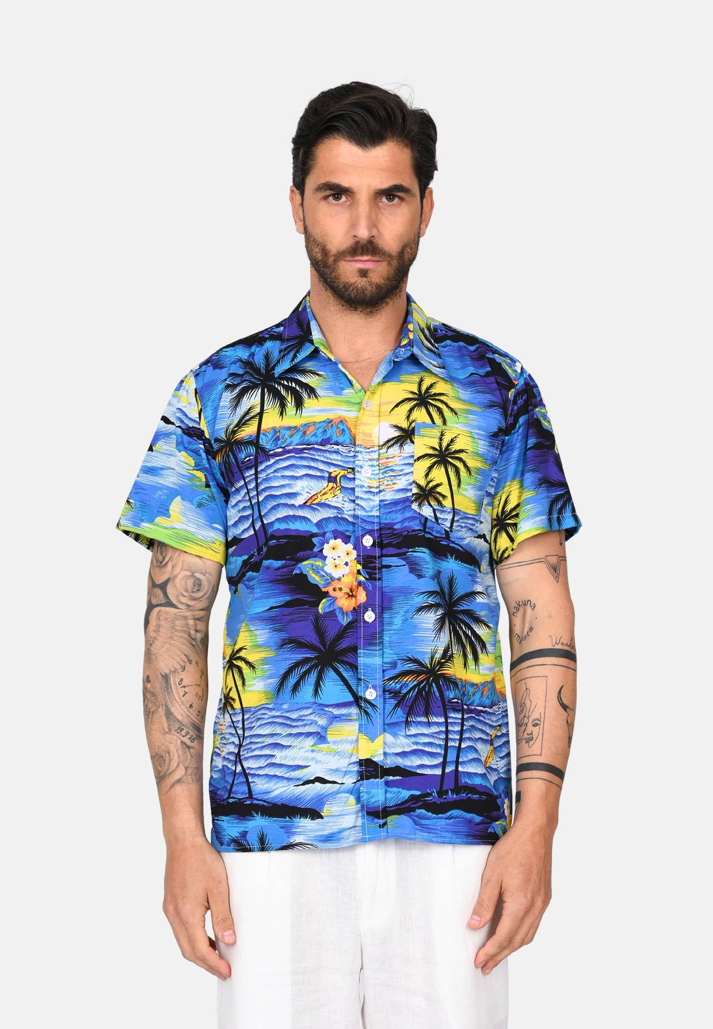 Chemise hawaïenne à manches courtes