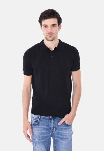 Polo in filo con bottoni