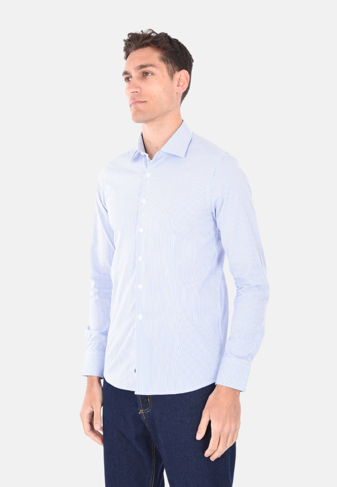Camicia a righe strette