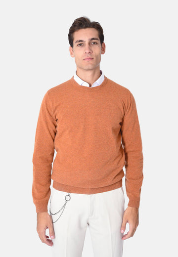 Pullover girocollo in lana