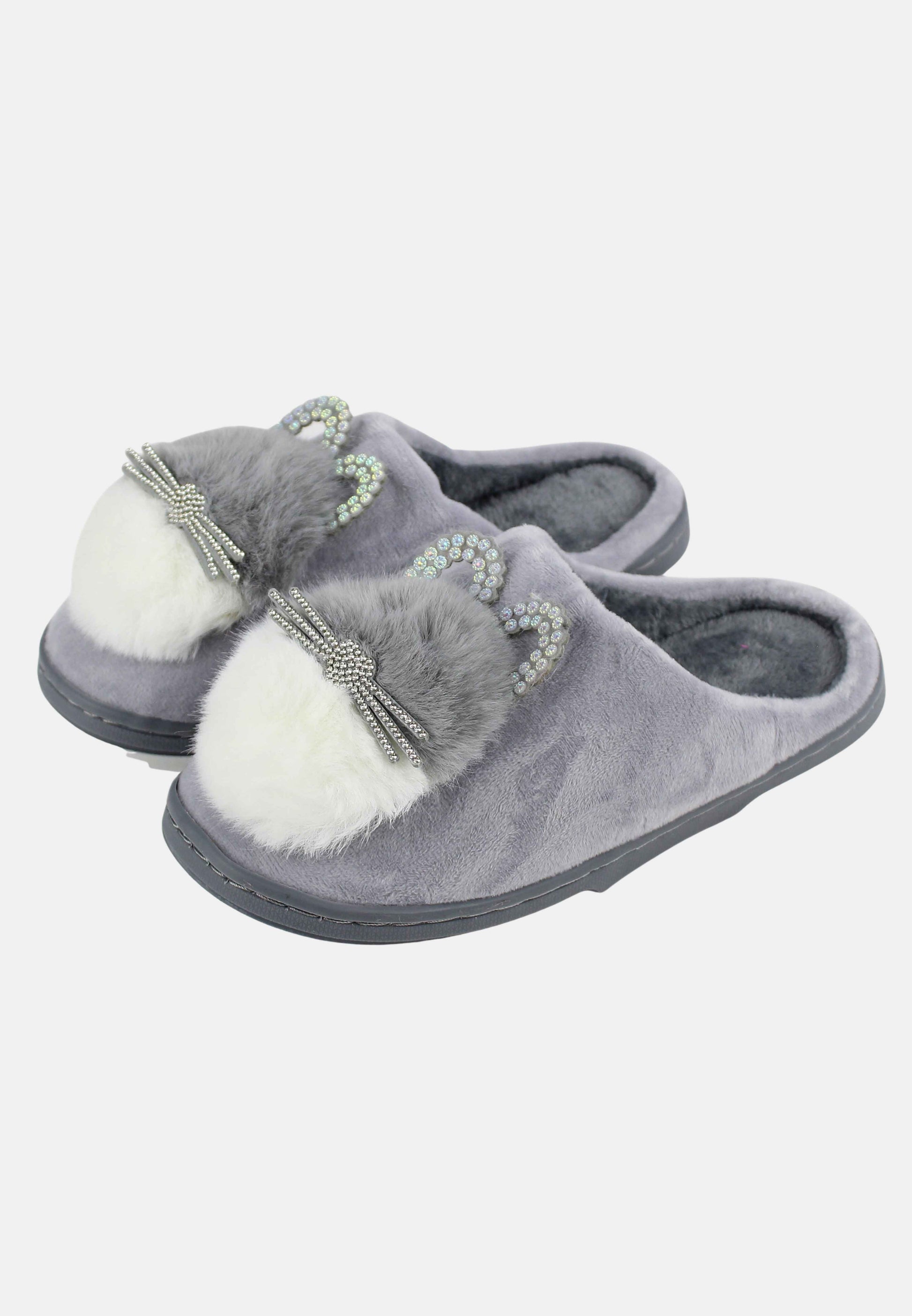 Ciabatte con gatto e strass – Ciabalu1