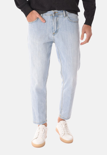 Jeans carrot fit chiaro
