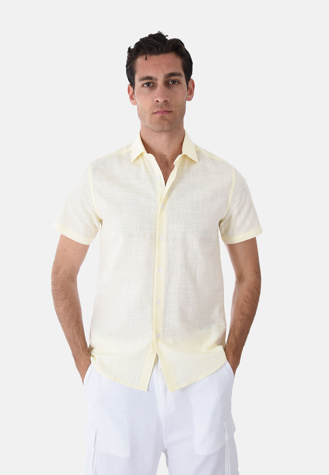 Camicia misto lino