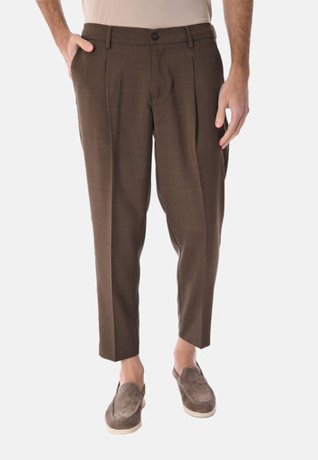 Pantalone coulisse fiammato