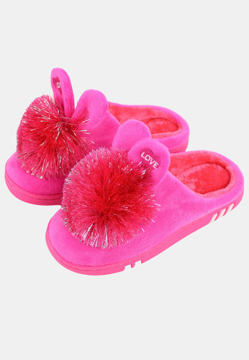 Pantofole con pon pon