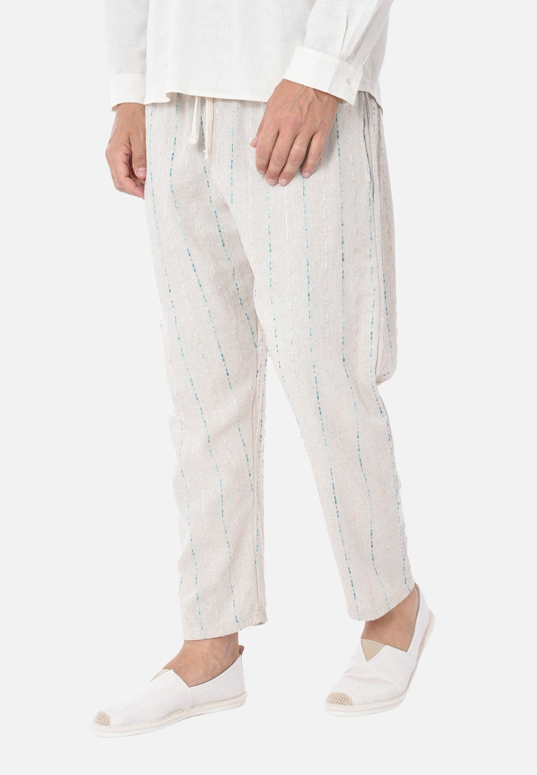 Pantalone cuciture multicolor