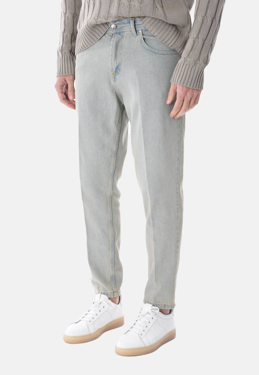 Jeans sabbiato capri