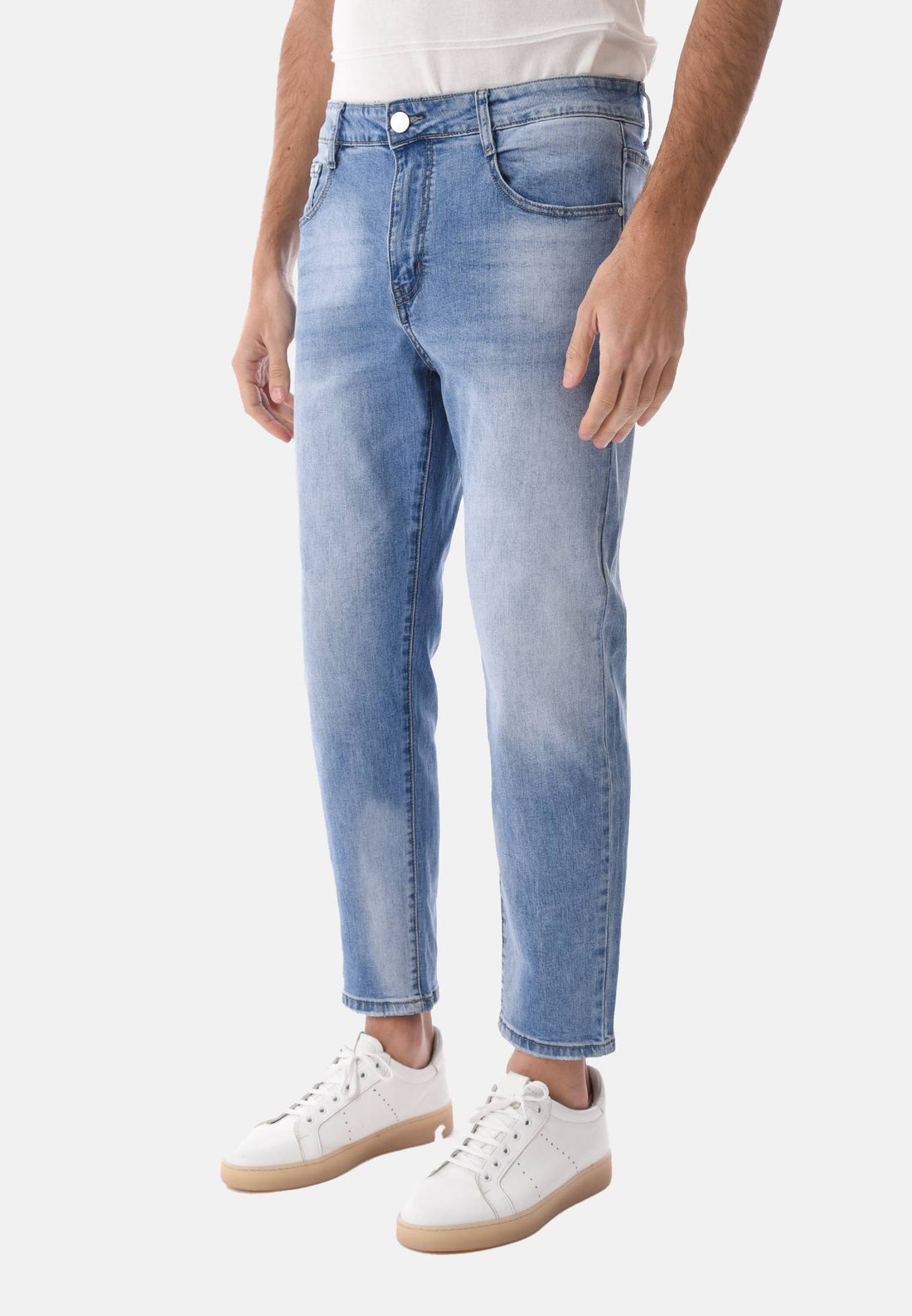 Jeans capri sfumato