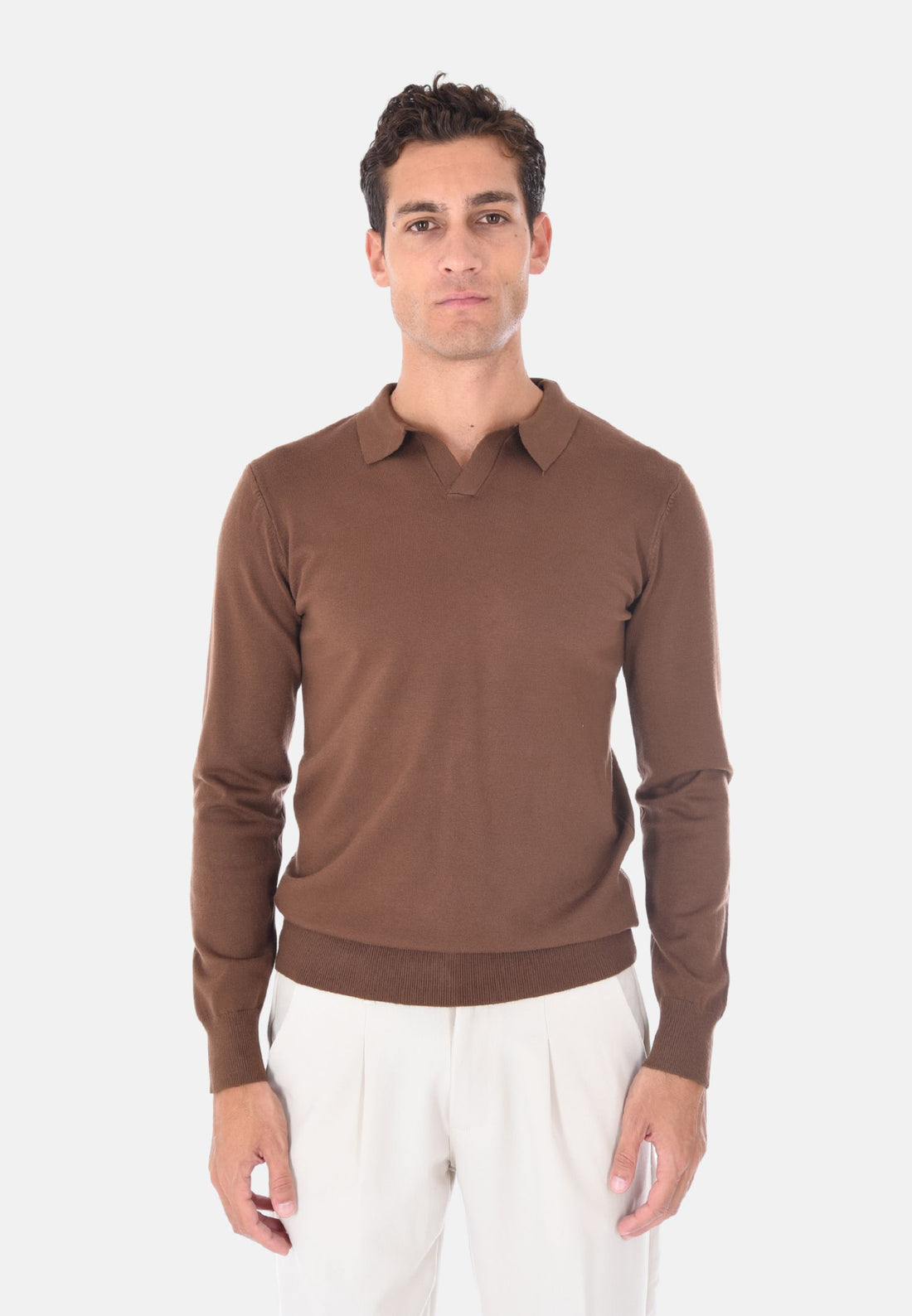 Polo senza bottoni