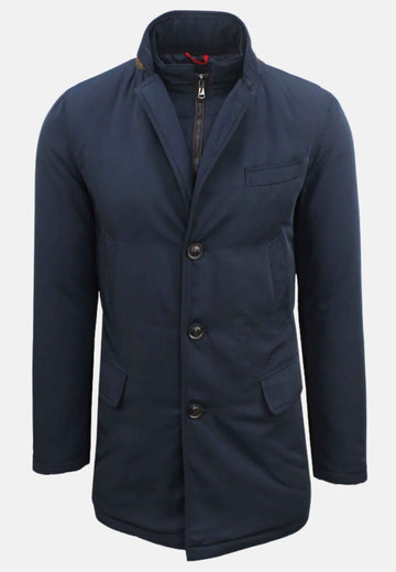 Veste longue avec détails marron