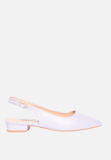 Slingback ecopelle