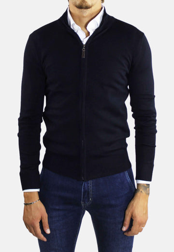 Cardigan con zip