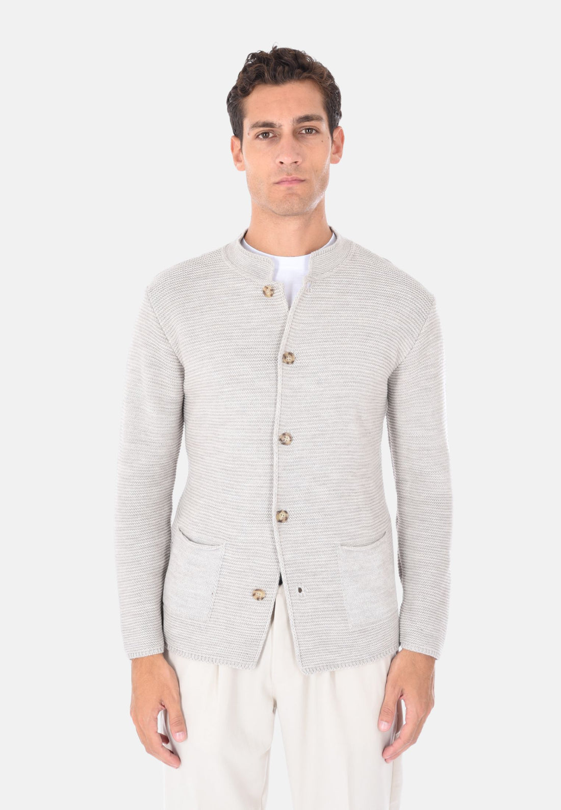 Giacca in maglia alla coreana