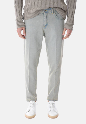 Jeans carrot fit stone wash
