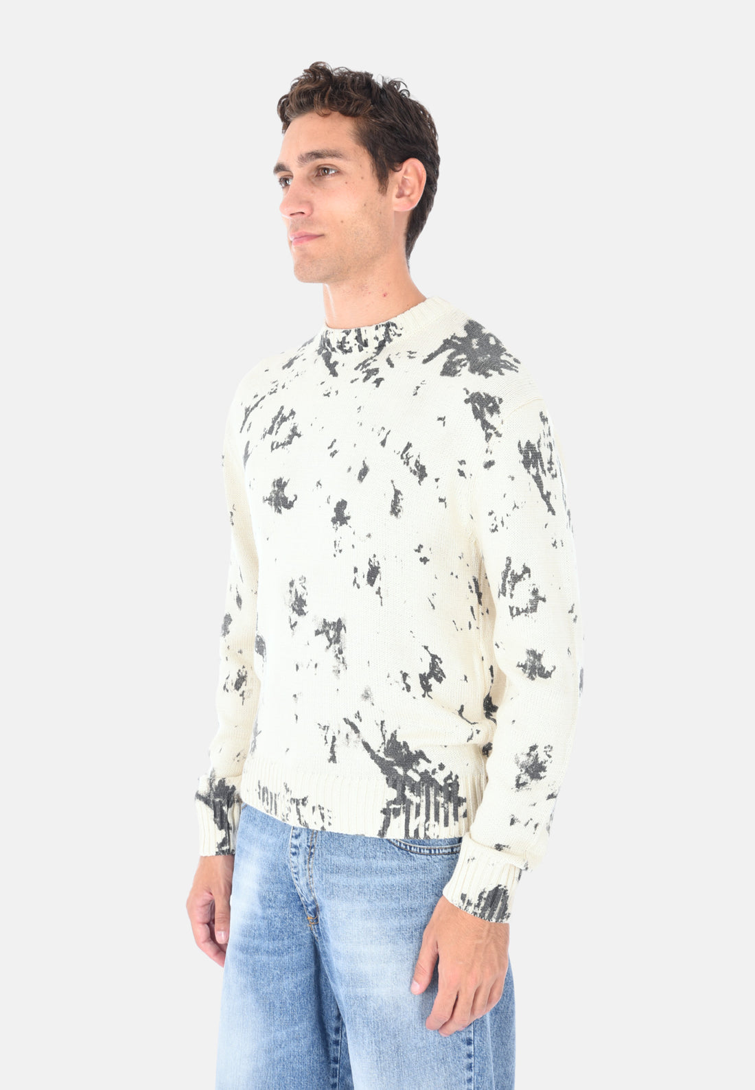Maglione girocollo tie dye