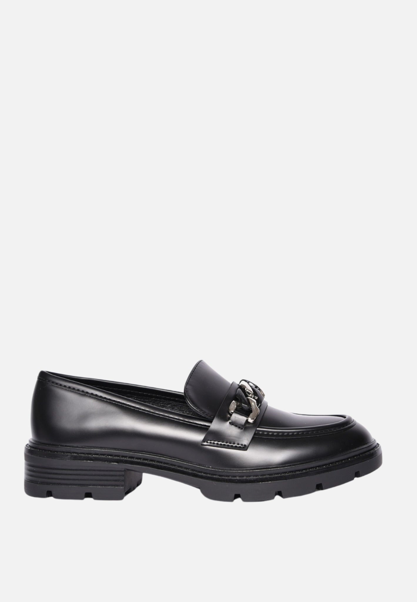 Mocassins avec chaîne bicolore