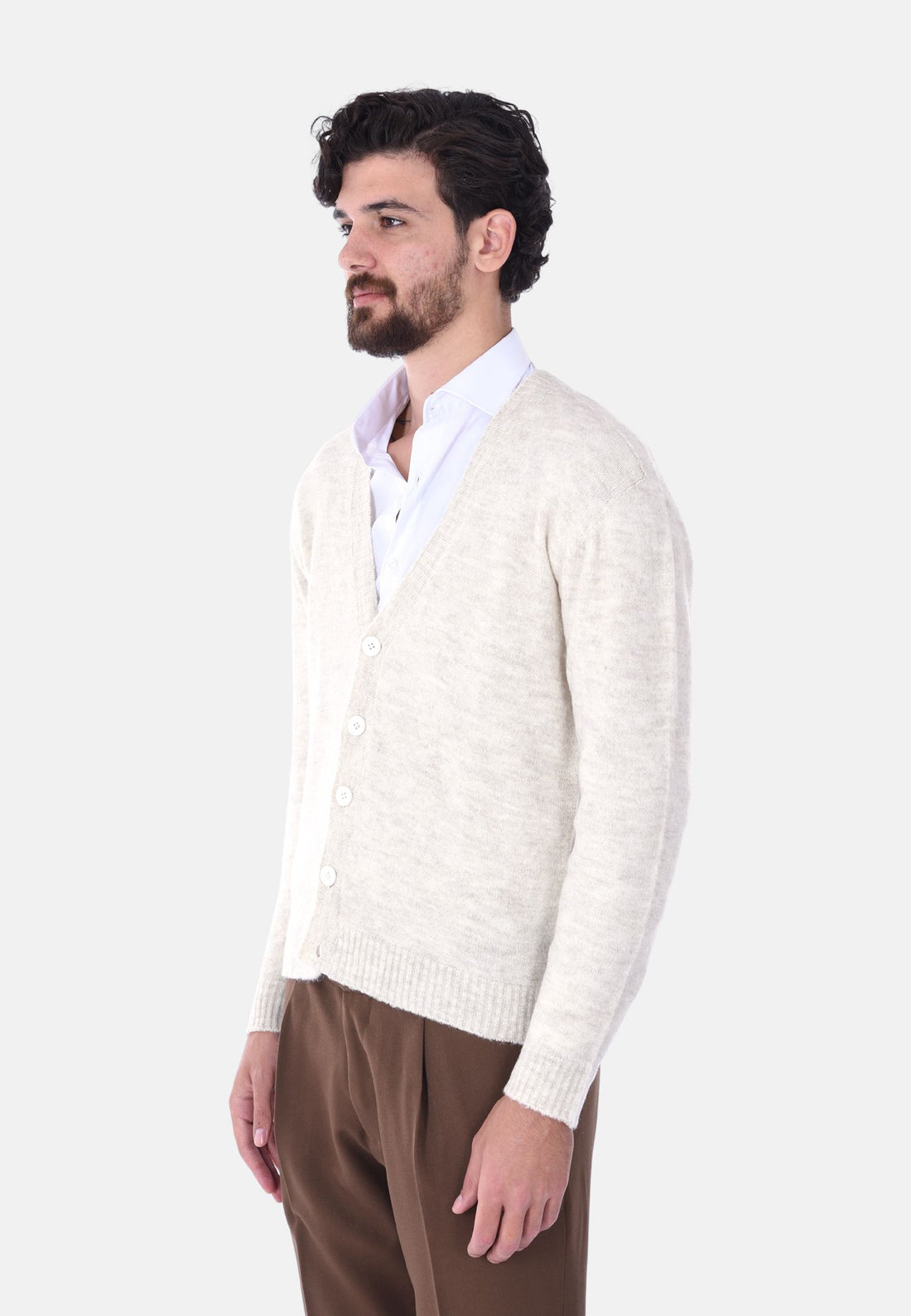 Cardigan scollo a v