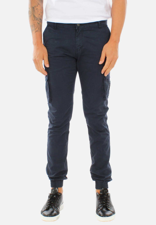 Cargo pants with elasticated ankles