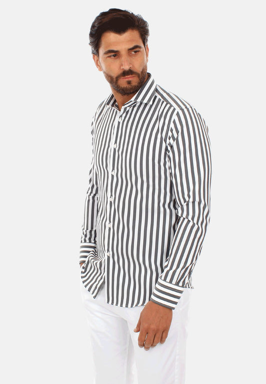 Wide striped shirt