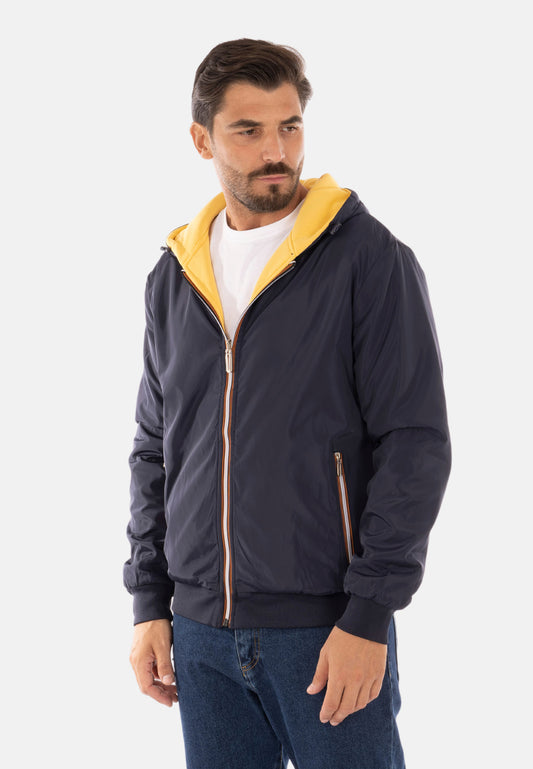 Reversible jacket with internal fleece
