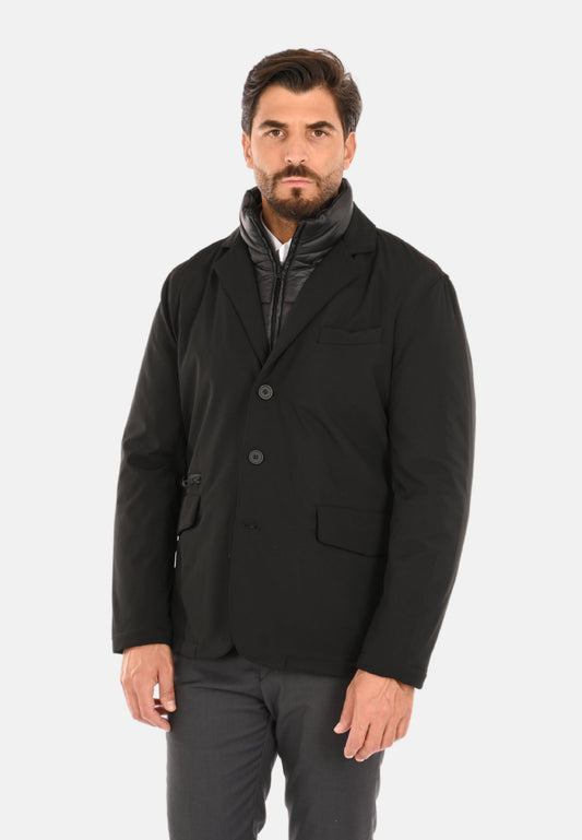 Technical jacket with removable waistcoat
