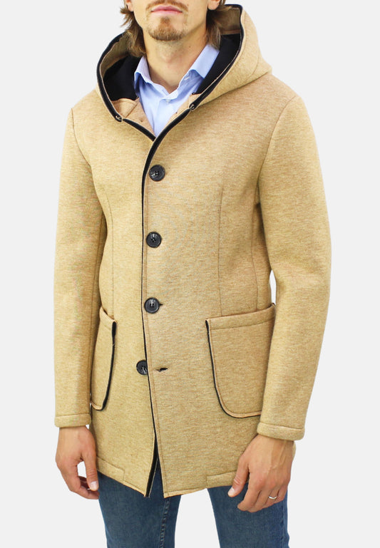 Cloth coat with hood